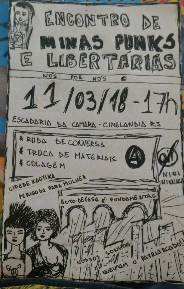 Reunião das mina punk e libertárias – Rio de Janeiro