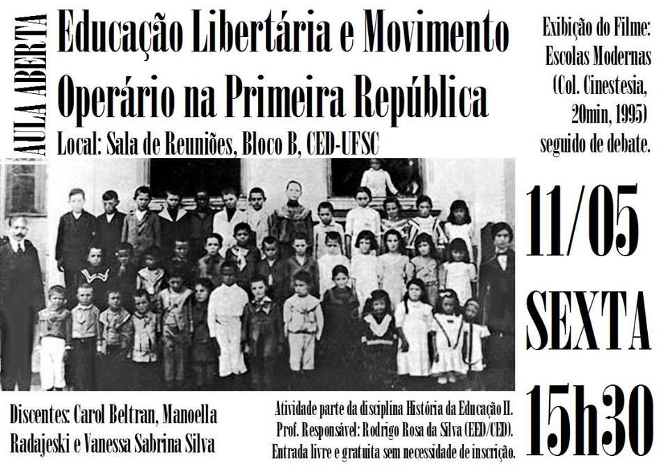 Aula Aberta: Educação Libertária e Movimento Operário na Primeira República